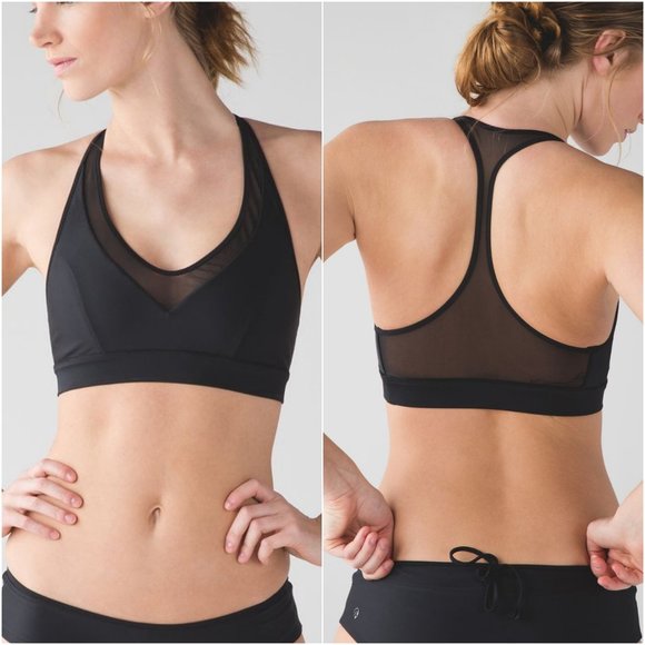 lululemon athletica Other - Lululemon Race With Me Top swim bikini black mesh